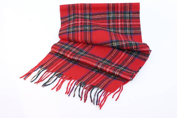 istock Warm and soft red Tartan Scarves 508858329