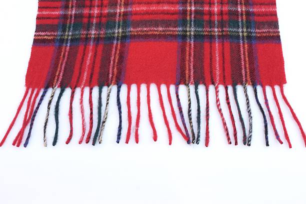 istock Warm and soft red Tartan Scarves 508858811