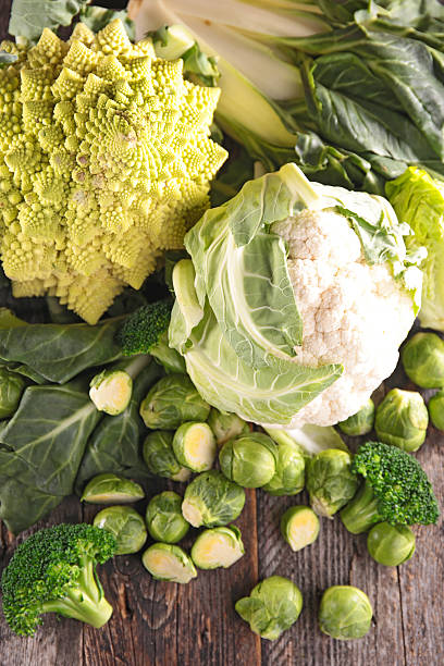 istock cabbage,brussel sprout and cauliflower 508858974