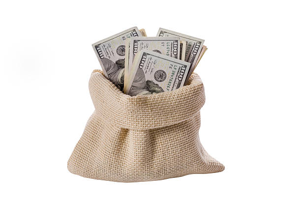 istock dollar in bag isolated on white 508859290