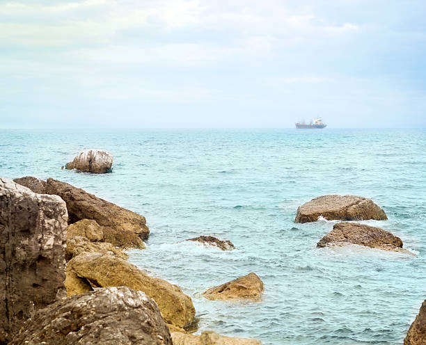 istock beach with rocks in Montenegro, Sutomore 508859345