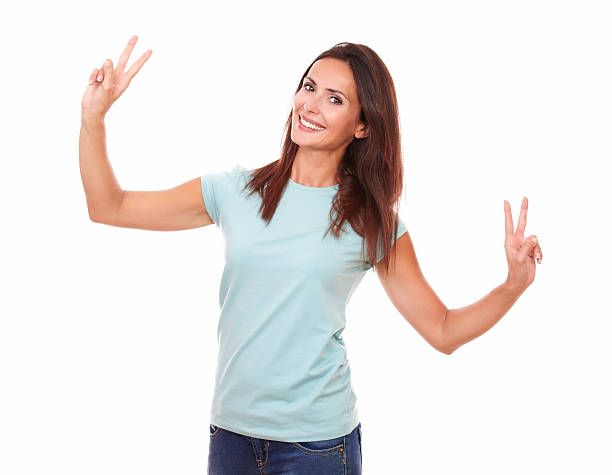 istock Attractive young woman celebrating her victory 508859881