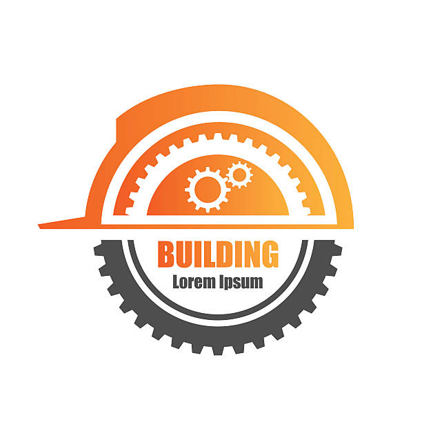 Building logo Building logo in vector web page computer icon symbol engineer stock illustrations