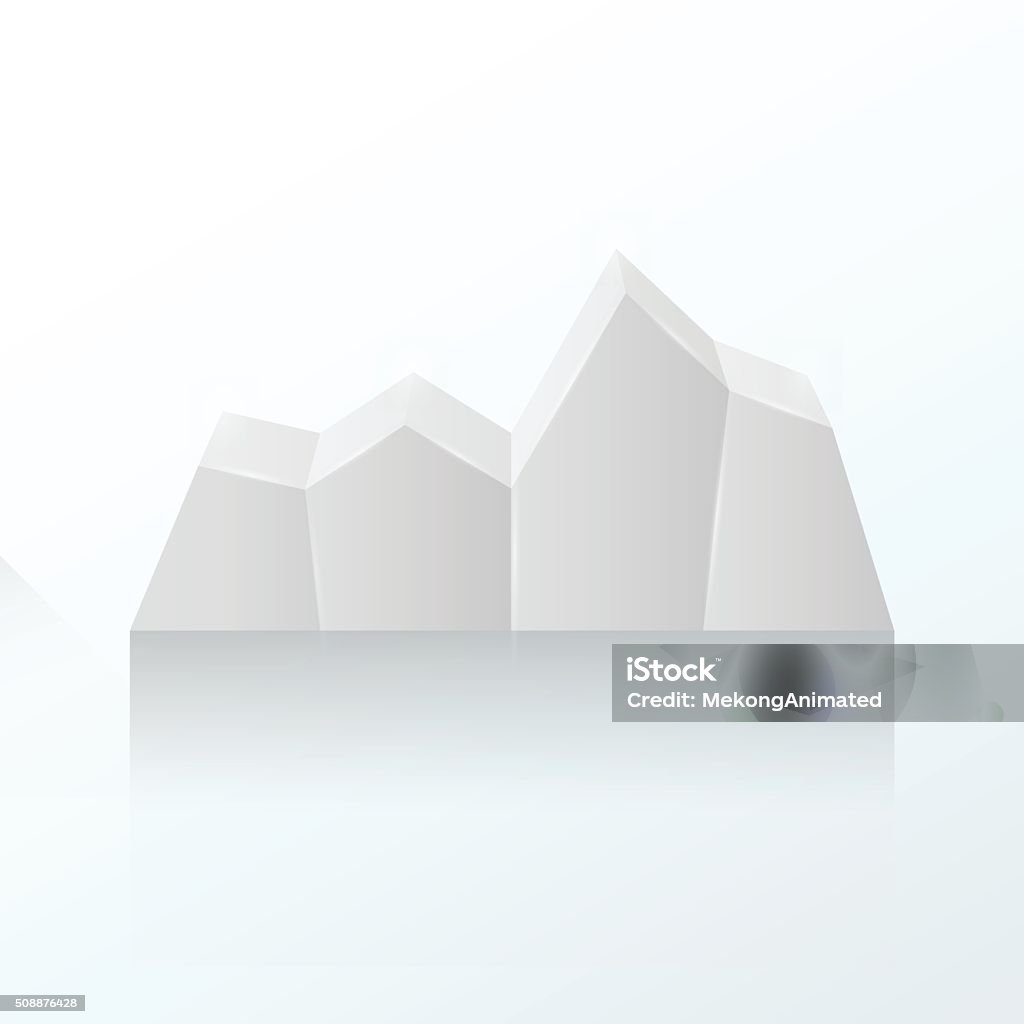 Vector Graph White Vector Illustration Of 3d Graph White Color Stock Illustration ...