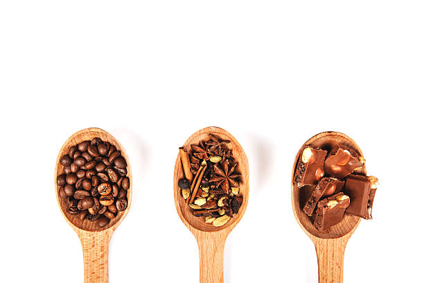 istock Wooden spoons with dessert spices 508879372