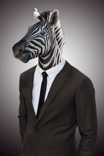 Zebra walking out of an abstract painting. Artificial intelligence and creativity concept. This is a 3d render illustration