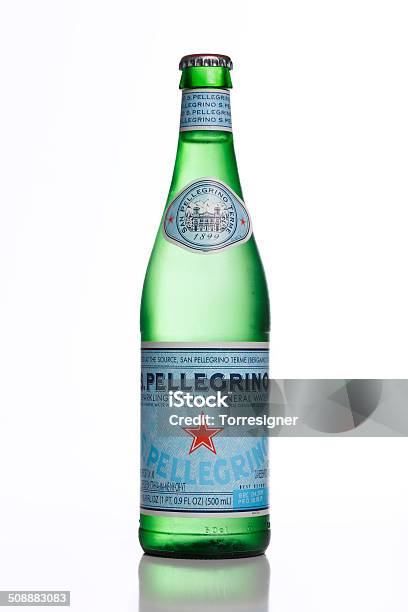 Bottle Of Mineral Water Stock Photo - Download Image Now - San Pellegrino, Merchandise, Water