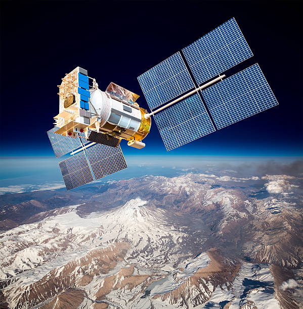 istock Space satellite over the planet earth 508883713