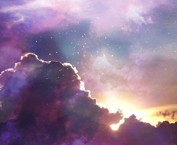 istock evening colorful sky with shining stars 508884062