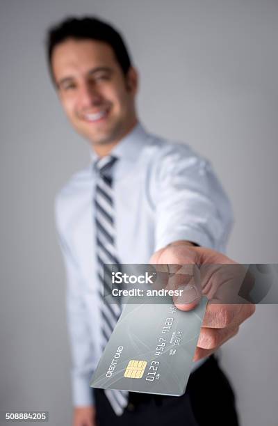 Business Man Holding Credit Card Stock Photo - Download Image Now - 20-29 Years, Adult, Adults Only