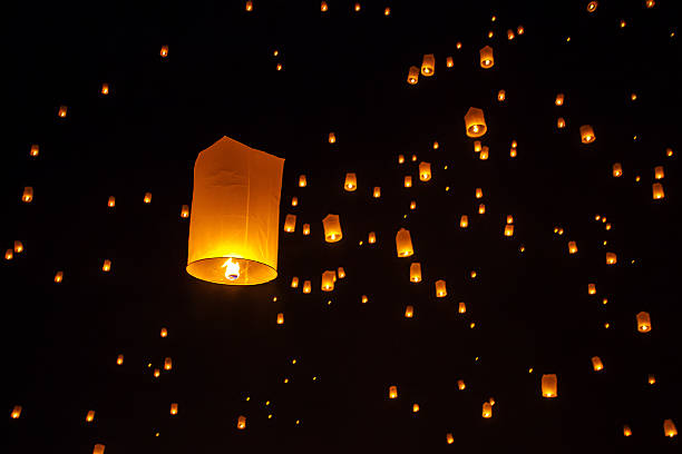 istock Floating lanterns during Yi Peng Festival in Chiang Mai, Thailan 508885455