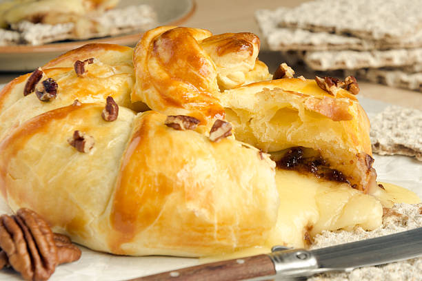 Homemade nutty baked brie