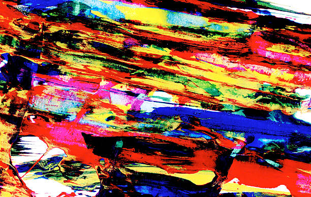 istock Bright abstract diagonal smears of paint 508898076
