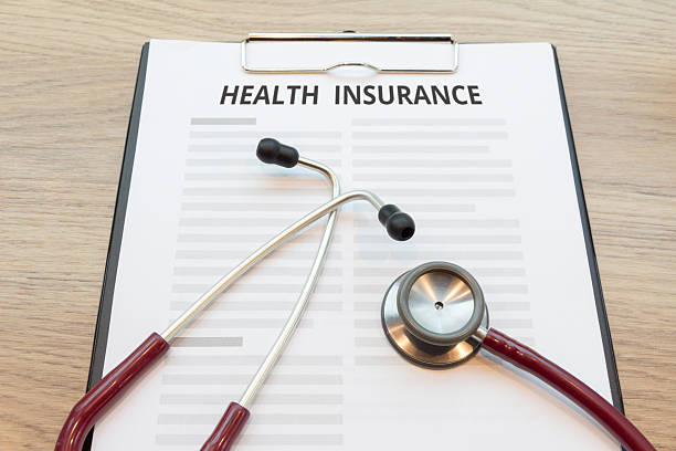 istock Health insurance form with stethoscope 508898872