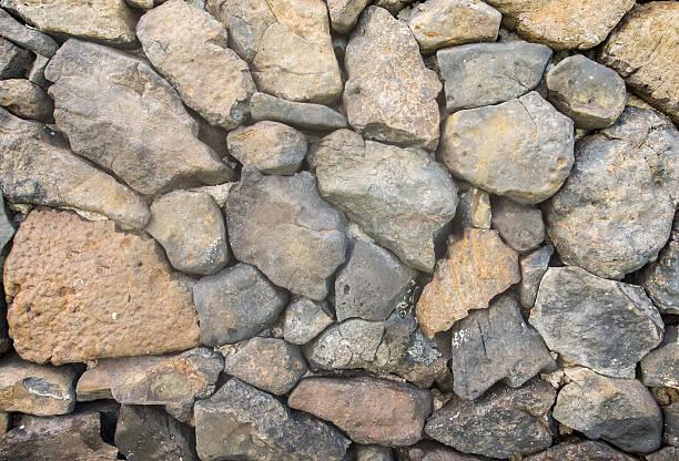 istock Natural Stone Wall made from Volcano Stone Texture 508900956