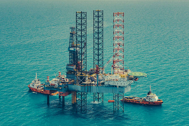 istock Offshore oil rig drilling gas platform 508901006