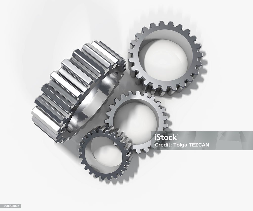 Gears Abstract gears. 3D illustration. Abstract Stock Photo