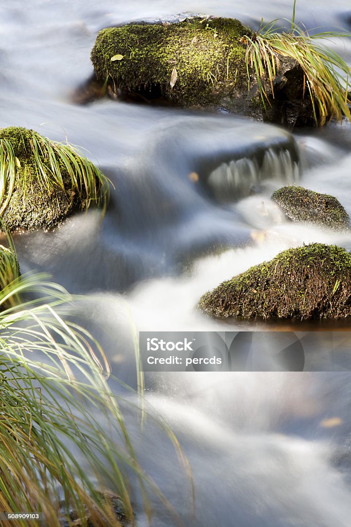 Mountain stream Mountain stream in autumn, long exposure. Autumn Stock Photo
