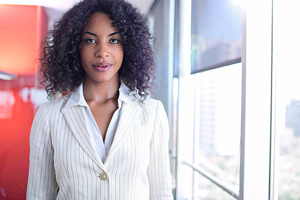 istock Smiling businesswoman in office 508909147