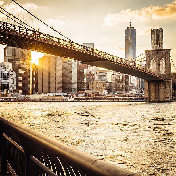 istock Brooklyn Bridge and Manhattan at sunset 508911271