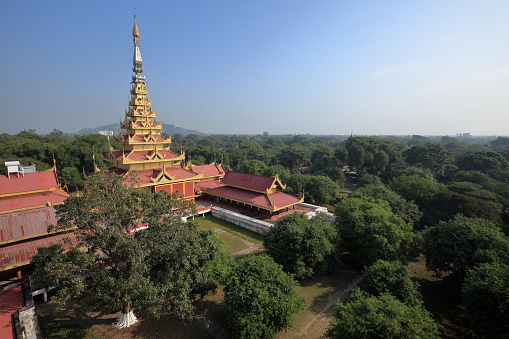 The Royal Palace of Mandalay in Myanmar