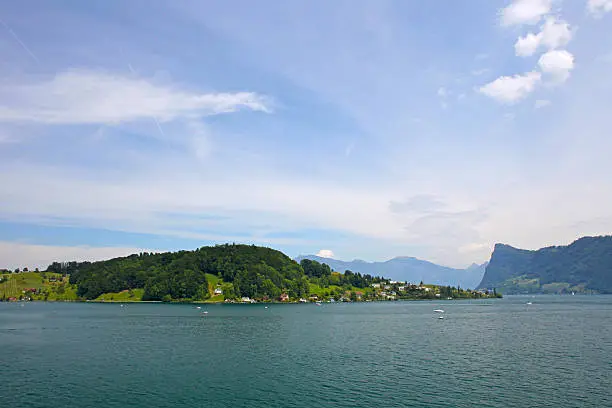 Mountain and  lake, taken near Howk , Switzerland