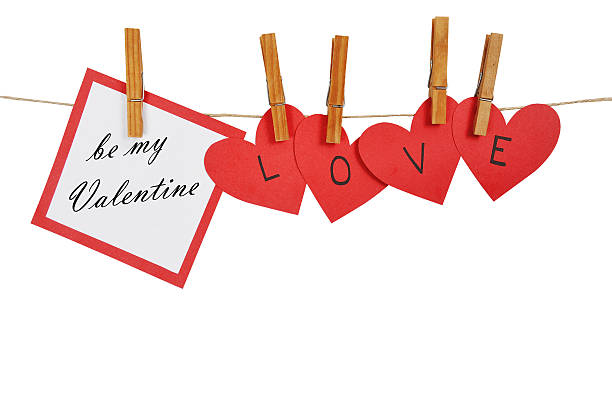 istock Red paper hearts and Valentine's greeting card 508917444