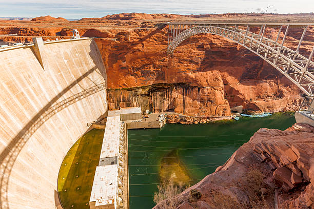 istock Glen Canyon Dam and Bridge at Page, Arizona 508918368