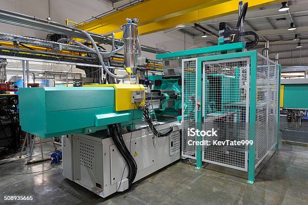 Injection Moulding Machine Stock Photo - Download Image Now - Molding a Shape, Injecting, Plastic