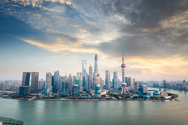 istock shanghai financial district skyline at dusk 508936163