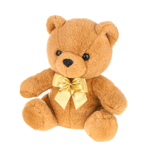 istock Toy teddy bear isolated on white, without shadow. 508938250