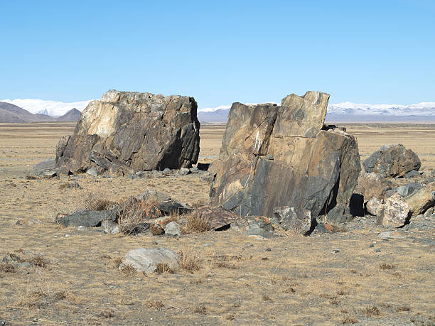 istock Huge megalith stones on a sacred place in steppe. 508938768