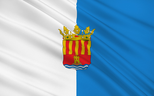 Bandera de Alicante es una provincia de España oriental photo