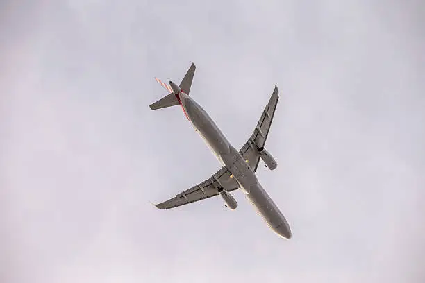 Airbus A321 in the air