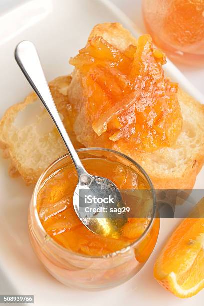 Jam Stock Photo - Download Image Now - Marmalade, Toasted Bread, Bread