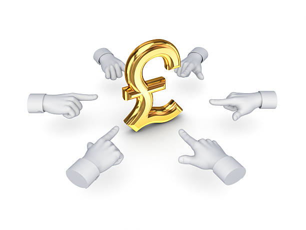istock 3d hand cursors around symbol of pound sterling 508939807