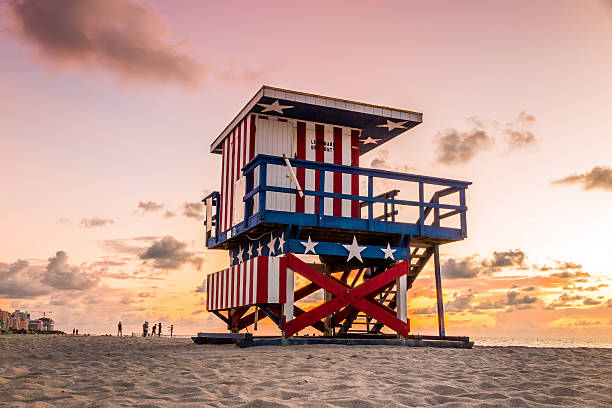 istock Lifeguard Tower in South Beach, Miami Beach, Florida 508940125