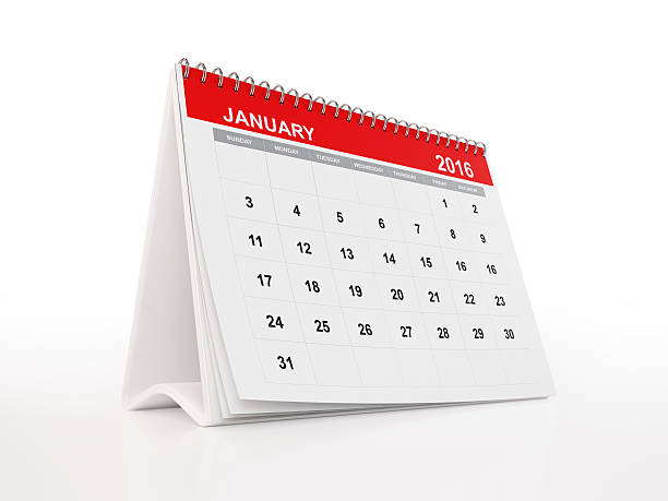 istock Monthly Desktop Calendar: January 508942552