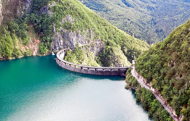 Speccheri dam, Alps, province of Trentino-Alto Adiges, Bolzano, Italy