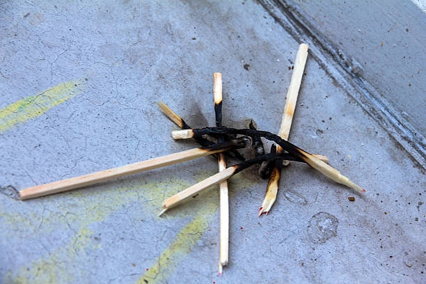 istock Burnt and burning matches  on the windowsill 508945226