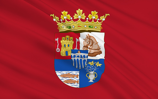 Bandera de Segovia es una provincia de central del norte de España photo