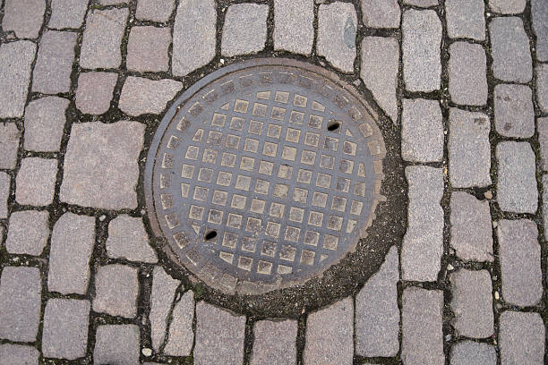 istock Manhole in paving stones 508946114