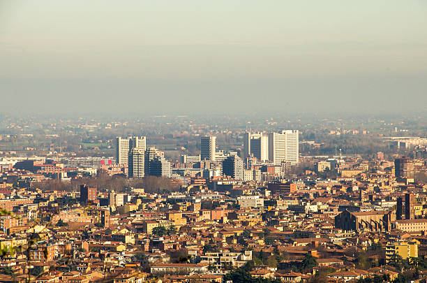 Bologna fiera district aerial view Bologna fiera district aerial view fiera stock pictures, royalty-free photos & images