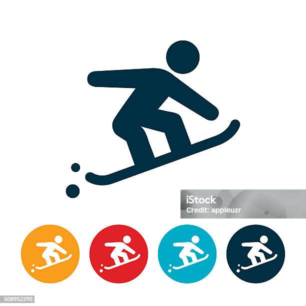 Snowboarder Icon Stock Illustration - Download Image Now - Snowboarding, Vector, Activity