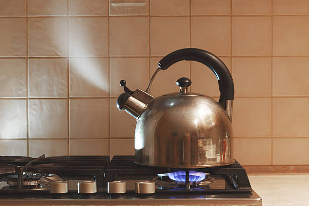 istock water boils in the kettle 508952498