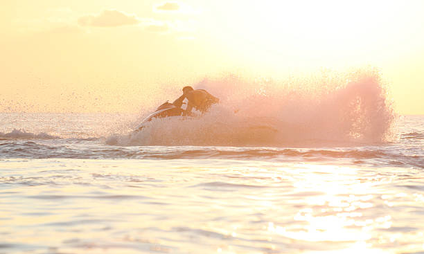 istock man drive on the jetski 508952574