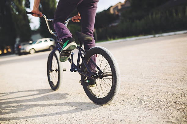 istock Young BMX bicycle rider 508953090