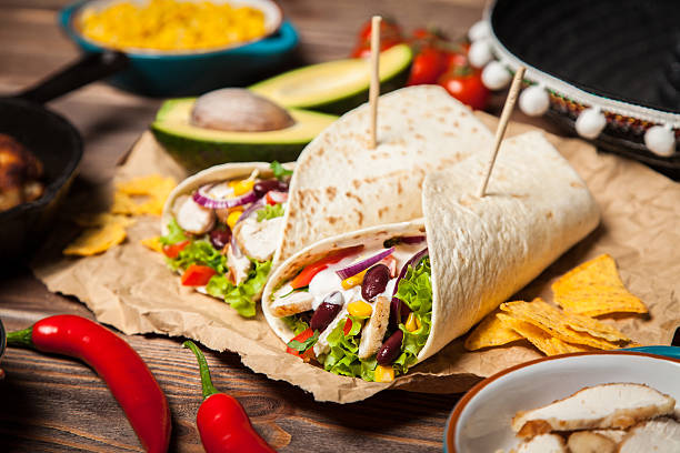 istock Tortilla with a mix of ingredients 508953506