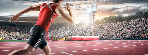 istock Male athlete sprinting 508953892