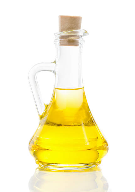 istock Glass jug with vegetable oil 508954818